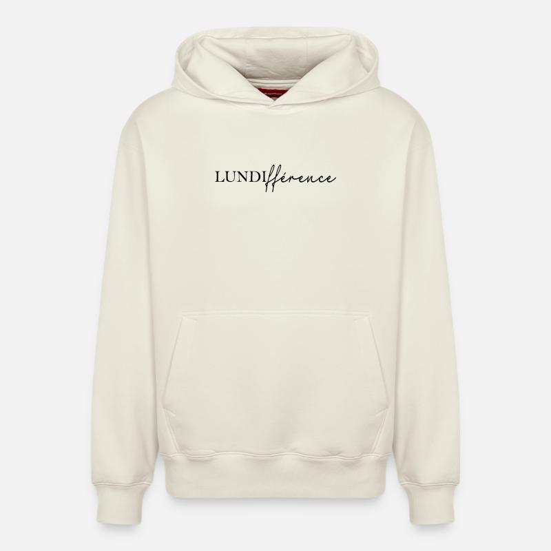 LUNDIfférence - Sweat à capuche unisexe décontracté en coton biologique – de SPREAD - blanc cassé