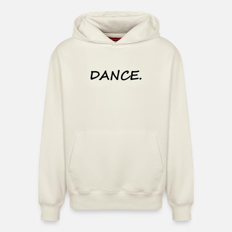 Danser - Sweat à capuche unisexe décontracté en coton biologique – de SPREAD - blanc cassé