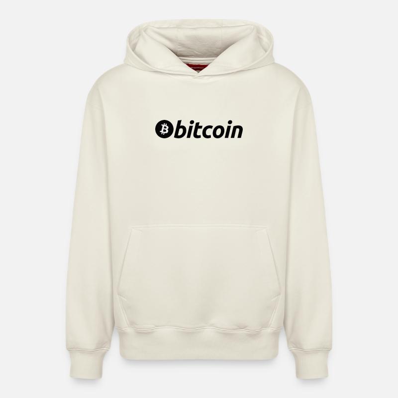 Satoshi Nakamoto - Sweat à capuche unisexe décontracté en coton biologique – de SPREAD - blanc cassé