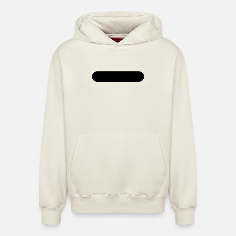 Button - Relaxed Unisex Organic Hoodie – von SPREAD - Naturweiß