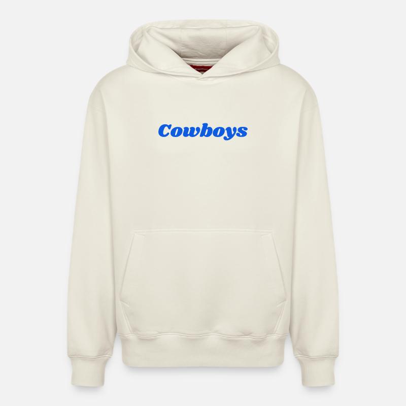 Cowboys - Sweat à capuche unisexe décontracté en coton biologique – de SPREAD - blanc cassé