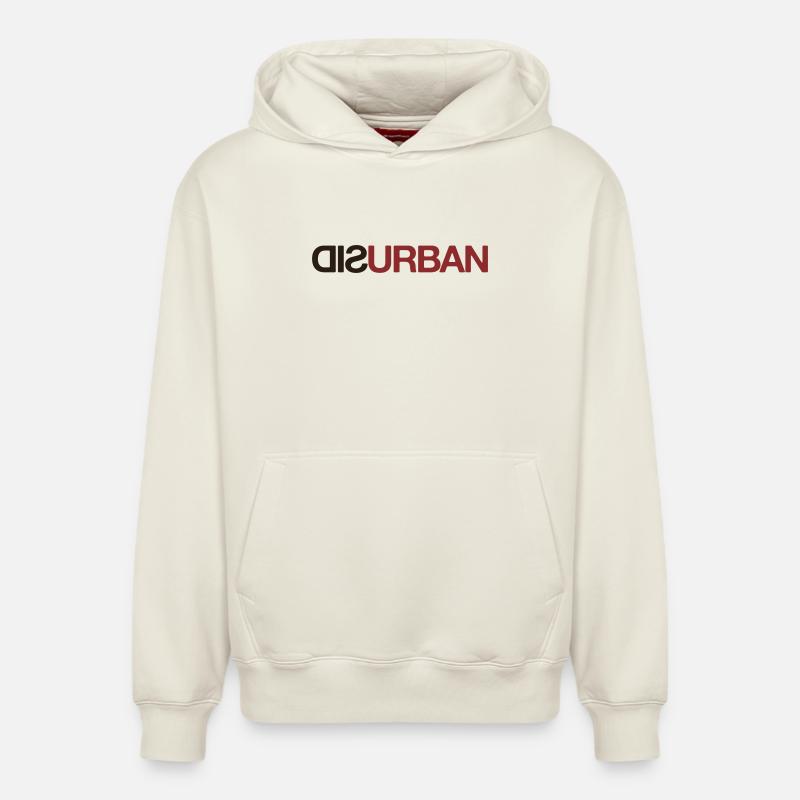 DISURBAN - Sweat à capuche unisexe décontracté en coton biologique – de SPREAD - blanc cassé