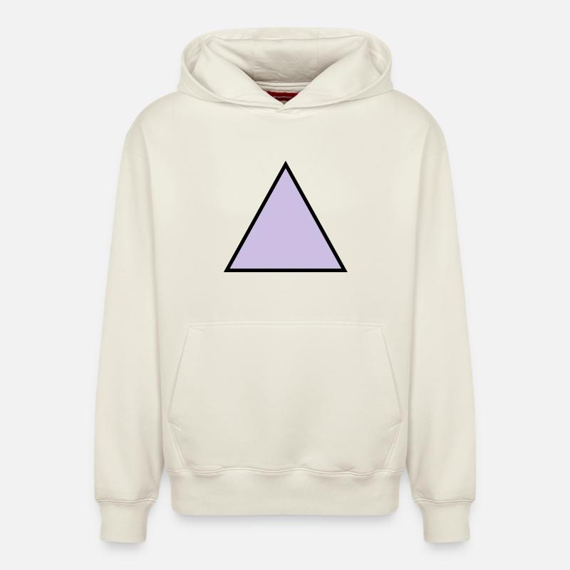 hipster triangle dreieck form - Relaxed Unisex Organic Hoodie – von SPREAD - Naturweiß