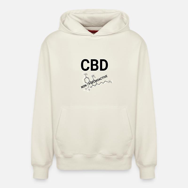 CBD - Relaxed Unisex Organic Hoodie – von SPREAD - Naturweiß