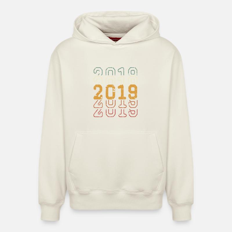 2019 - Relaxed Unisex Organic Hoodie – by SPREAD - off white