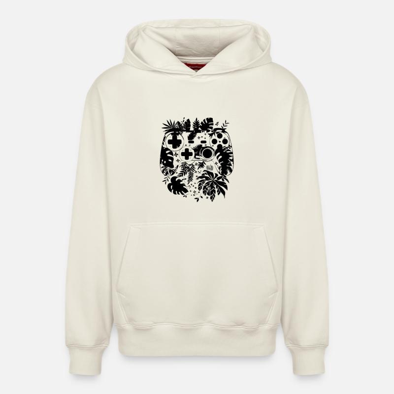 Game Controller Comic Style - Relaxed Unisex Organic Hoodie – by SPREAD - off white