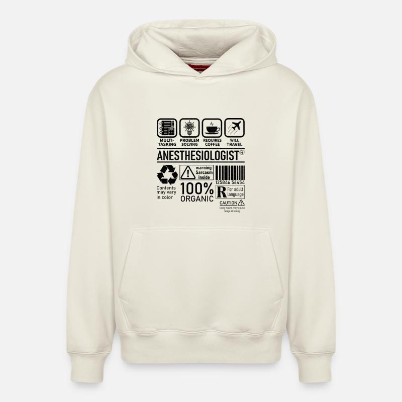 Anesthesiologist multi tasking problem solving - Relaxed Unisex Organic Hoodie – von SPREAD - Naturweiß