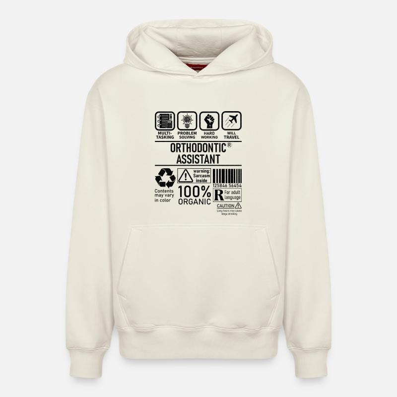Orthodontic Assistant multi tasking problem - Relaxed Unisex Organic Hoodie – von SPREAD - Naturweiß