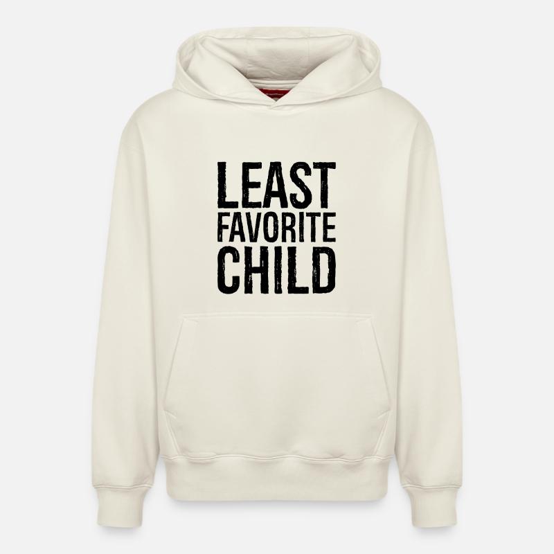Enfant le moins aimé - Sweat à capuche unisexe décontracté en coton biologique – de SPREAD - blanc cassé