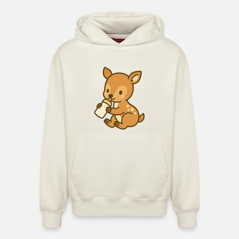 Fläschchen-Kitzliebe - Relaxed Unisex Organic Hoodie – von SPREAD - Naturweiß