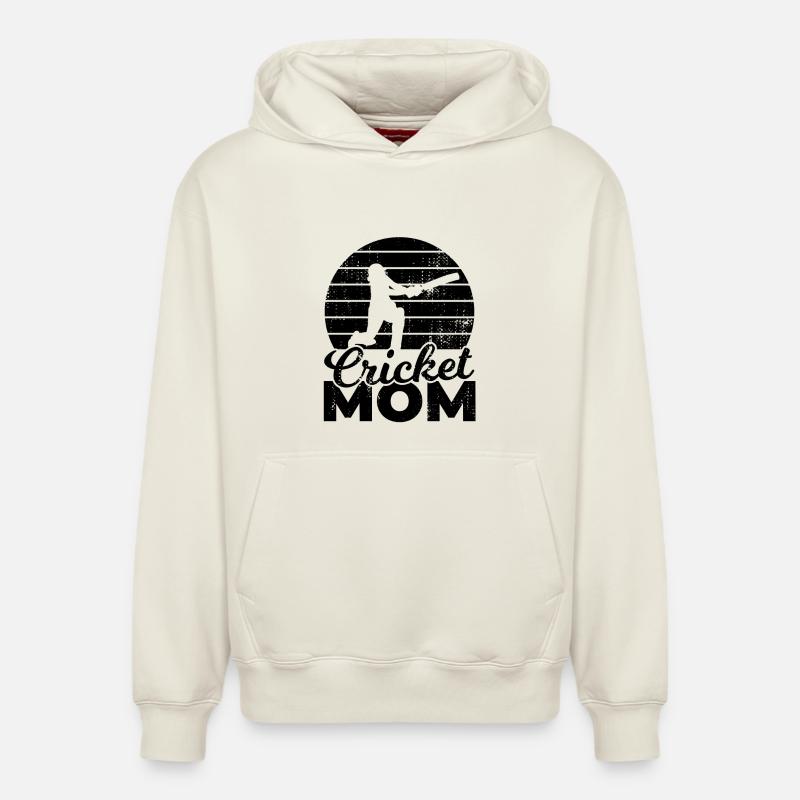 Kricket Mutter - Relaxed Unisex Organic Hoodie – von SPREAD - Naturweiß