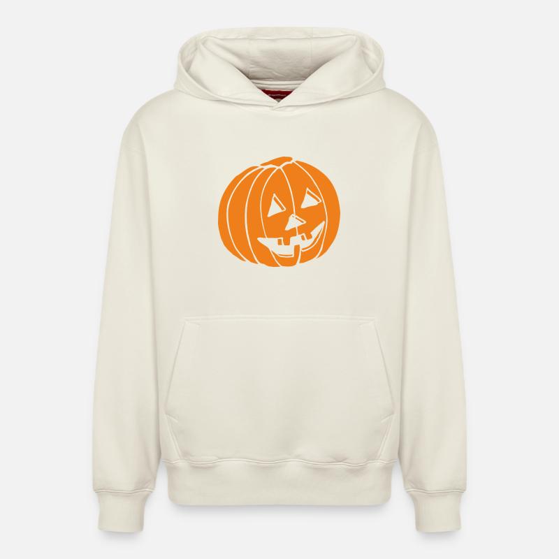 Halloween - Sweat à capuche unisexe décontracté en coton biologique – de SPREAD - blanc cassé