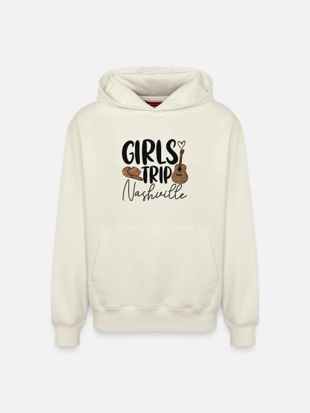 Girls Trip Nashville - Relaxed Unisex Organic Hoodie – by SPREAD - off white