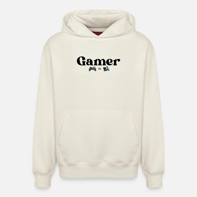 Controller VS PC - Relaxed Unisex Organic Hoodie – von SPREAD - Naturweiß