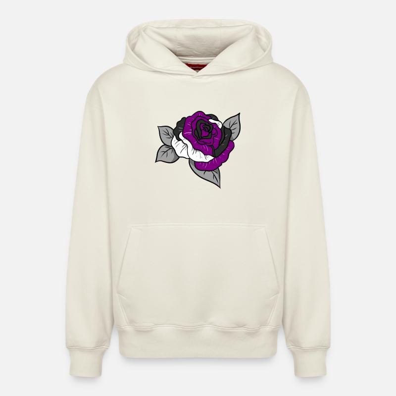 As Pride Rose - Sweat à capuche unisexe décontracté en coton biologique – de SPREAD - blanc cassé
