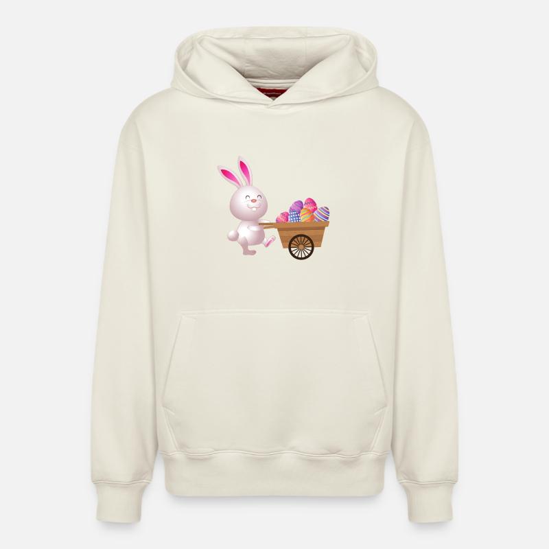 Easter, Easter, Easter - Relaxed Unisex Organic Hoodie – by SPREAD - off white