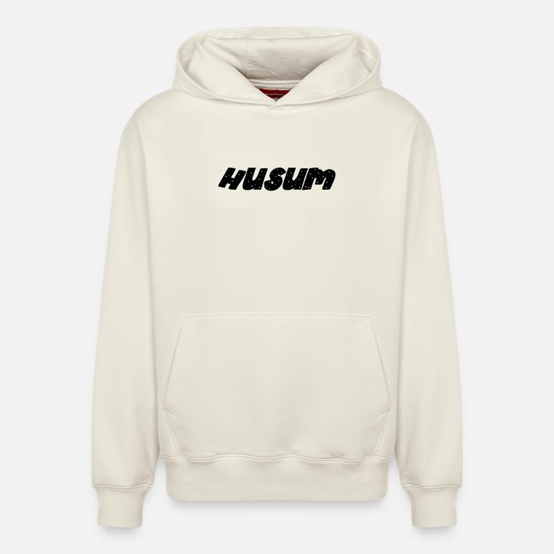 Husum - Sweat à capuche unisexe décontracté en coton biologique – de SPREAD - blanc cassé