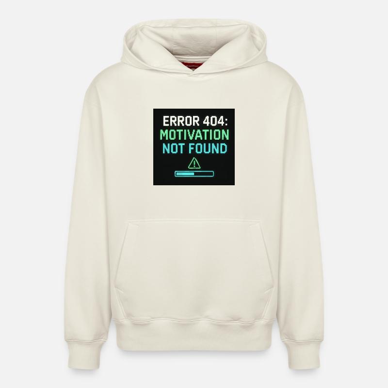 Erreur 404 : Motivation introuvable - Sweat à capuche unisexe décontracté en coton biologique – de SPREAD - blanc cassé