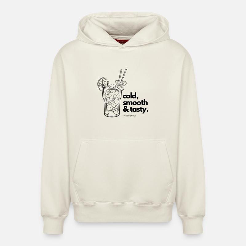 Mojito Lover ART - Sweat à capuche unisexe décontracté en coton biologique – de SPREAD - blanc cassé
