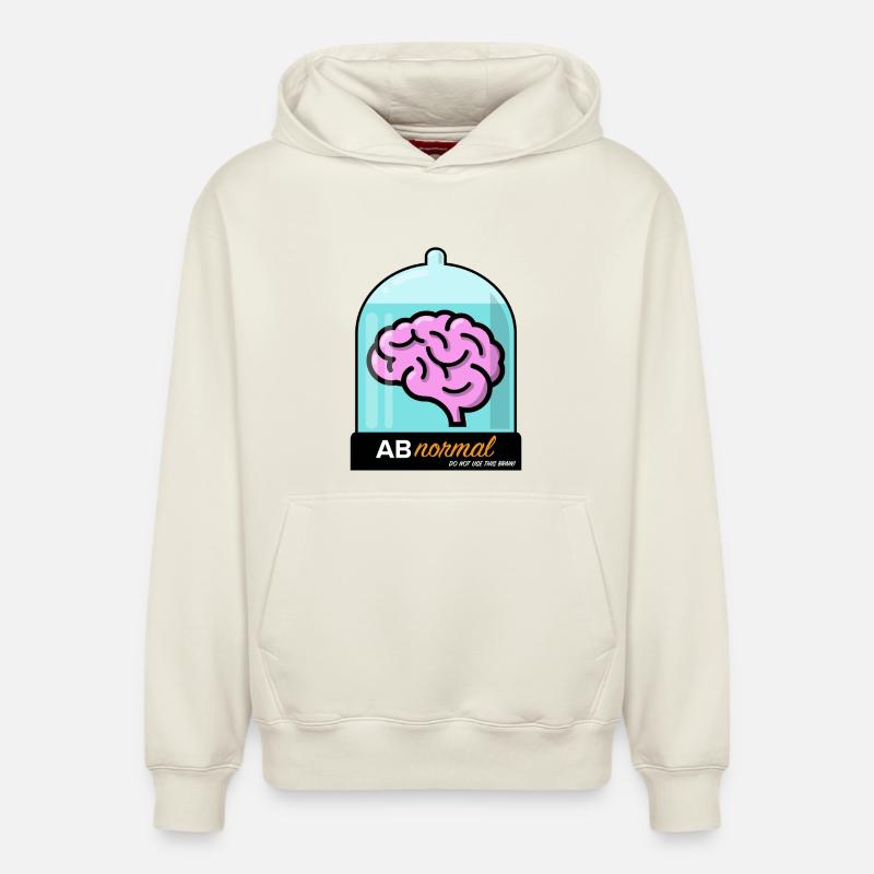 AB Normal - Sweat à capuche unisexe décontracté en coton biologique – de SPREAD - blanc cassé