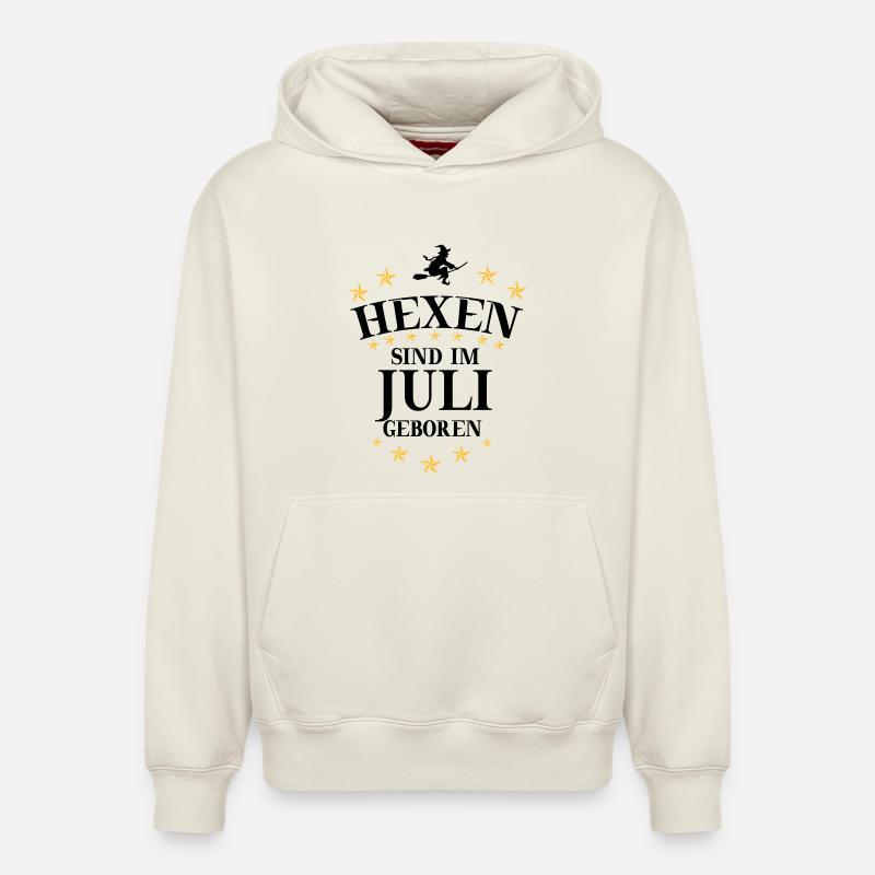 Hexen Juli - Relaxed Unisex Organic Hoodie – von SPREAD - Naturweiß