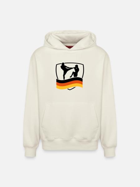 deutschland_kampfsport_1 - Relaxed Unisex Organic Hoodie – von SPREAD - Naturweiß