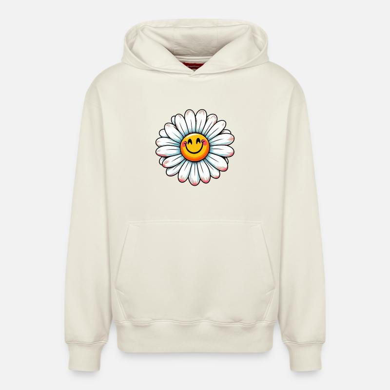 Gänseblümchen - Relaxed Unisex Organic Hoodie – von SPREAD - Naturweiß