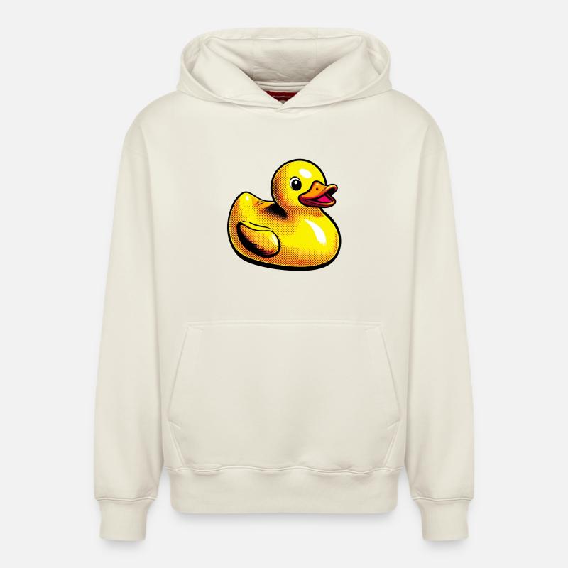 Caneton Canard Canard Canard - Sweat à capuche unisexe décontracté en coton biologique – de SPREAD - blanc cassé