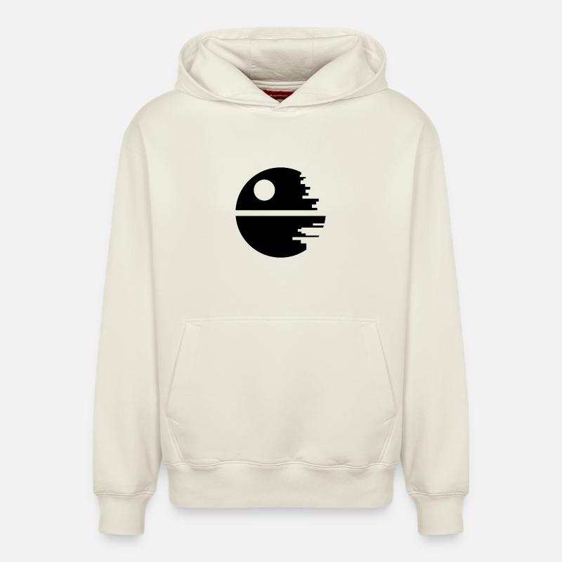 Planet Space Robot - Sweat à capuche unisexe décontracté en coton biologique – de SPREAD - blanc cassé