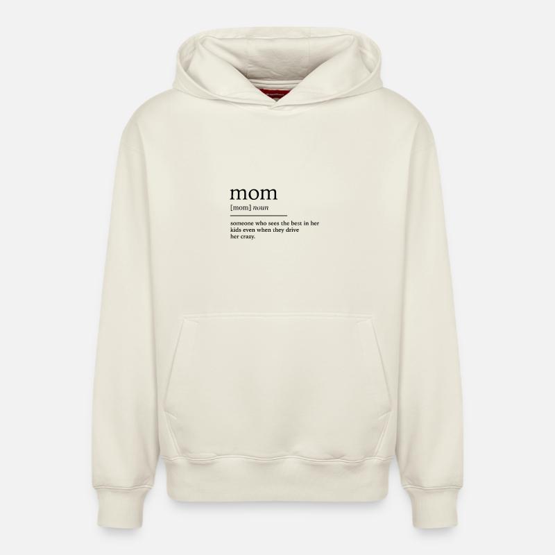 Mutter - Relaxed Unisex Organic Hoodie – von SPREAD - Naturweiß