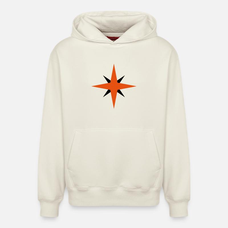 Étoile en étoile - Sweat à capuche unisexe décontracté en coton biologique – de SPREAD - blanc cassé
