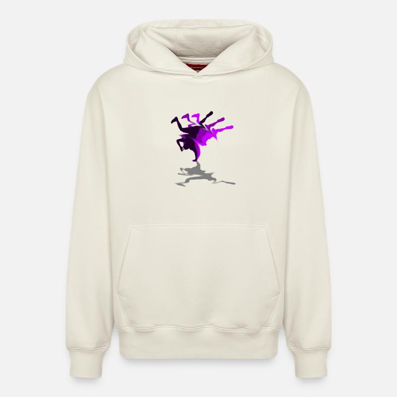 Hip Hop - Sweat à capuche unisexe décontracté en coton biologique – de SPREAD - blanc cassé
