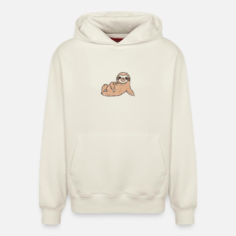 indolence - Sweat à capuche unisexe décontracté en coton biologique – de SPREAD - blanc cassé