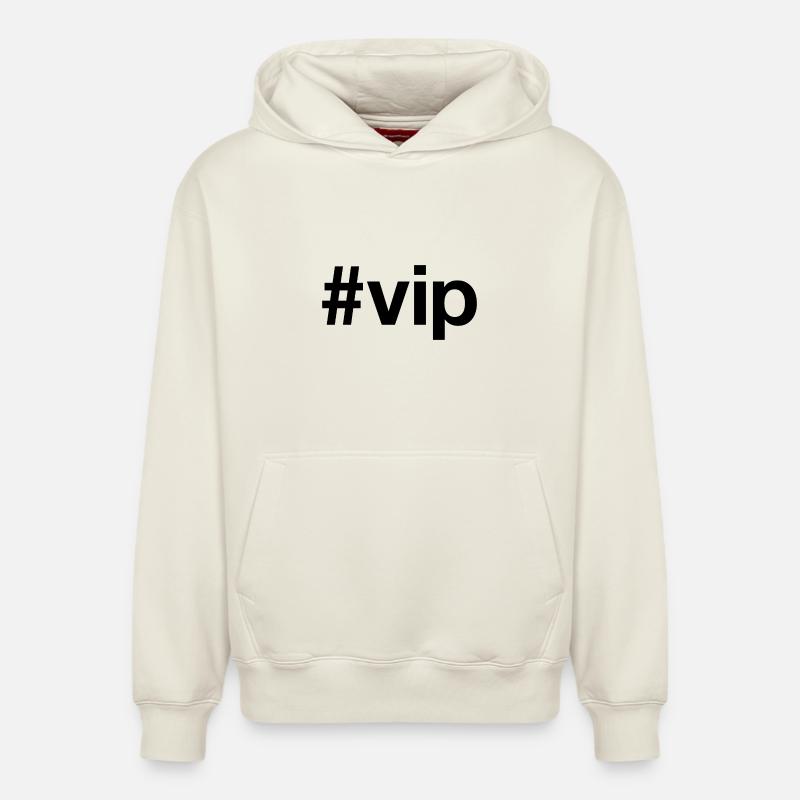 VIP - Sweat à capuche unisexe décontracté en coton biologique – de SPREAD - blanc cassé
