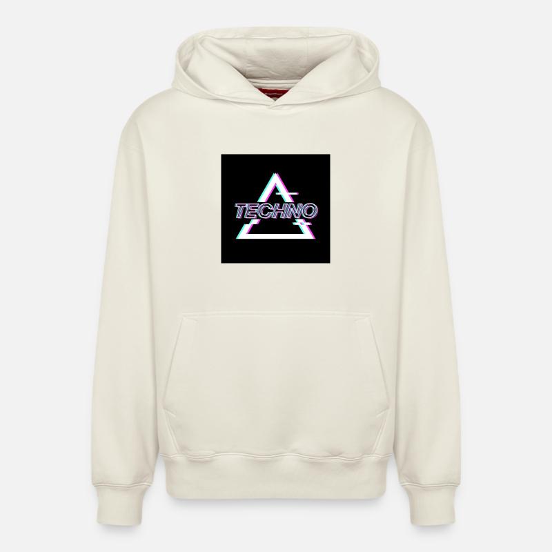 Techno - Relaxed Unisex Organic Hoodie – by SPREAD - off white