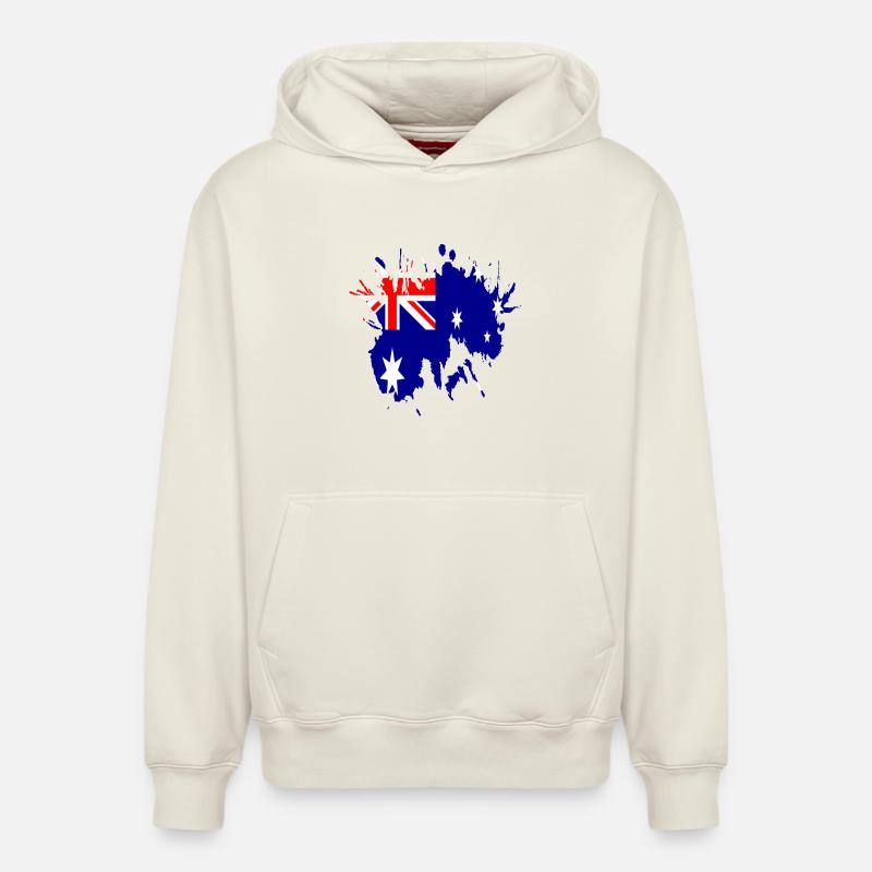 australie Pepigo - Sweat à capuche unisexe décontracté en coton biologique – de SPREAD - blanc cassé
