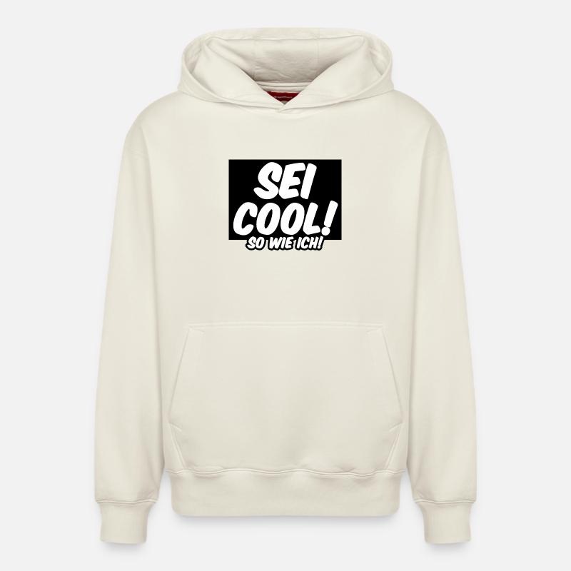 Cool Freunde Freundschaft Statement Sprüche - Relaxed Unisex Organic Hoodie – von SPREAD - Naturweiß