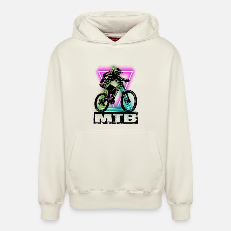 MTB - Sweat à capuche unisexe décontracté en coton biologique – de SPREAD - blanc cassé