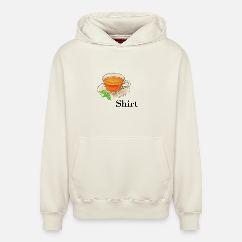 Chemise de thé - Sweat à capuche unisexe décontracté en coton biologique – de SPREAD - blanc cassé