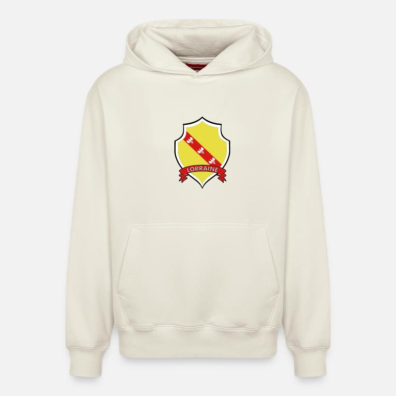 Lothringen - Relaxed Unisex Organic Hoodie – von SPREAD - Naturweiß