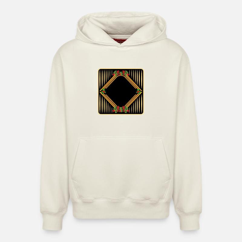 CONCEVEZ VOTRE PROPRE NOËL - Sweat à capuche unisexe décontracté en coton biologique – de SPREAD - blanc cassé