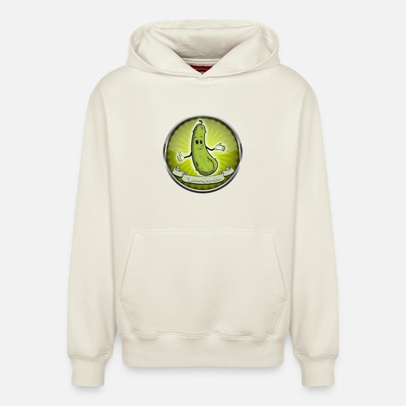 Concombre de Spreewald - Sweat à capuche unisexe décontracté en coton biologique – de SPREAD - blanc cassé