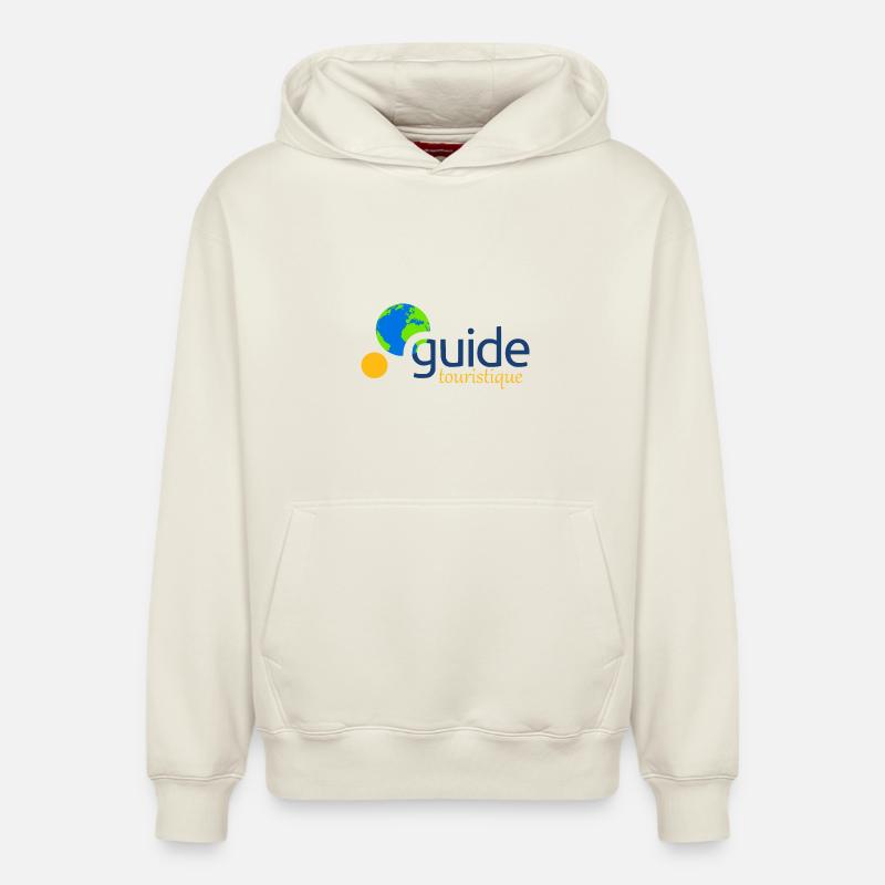 Reiseführer - Relaxed Unisex Organic Hoodie – von SPREAD - Naturweiß