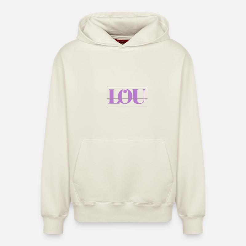 Lou - Sweat à capuche unisexe décontracté en coton biologique – de SPREAD - blanc cassé