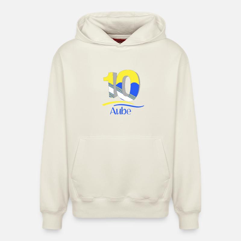 Aube - Sweat à capuche unisexe décontracté en coton biologique – de SPREAD - blanc cassé