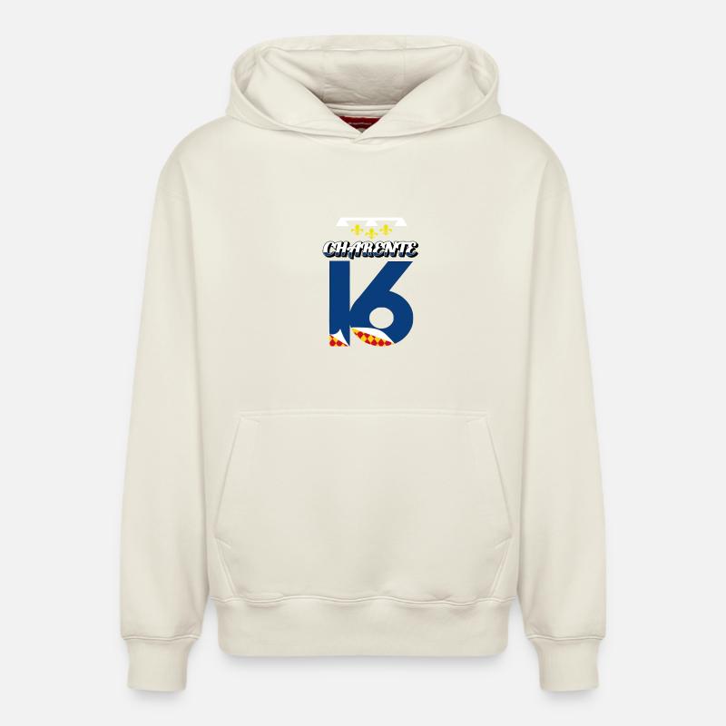 Charente - Relaxed Unisex Organic Hoodie – von SPREAD - Naturweiß