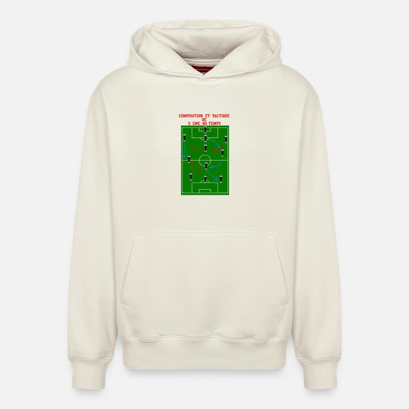 3. Halbzeit - Relaxed Unisex Organic Hoodie – von SPREAD - Naturweiß