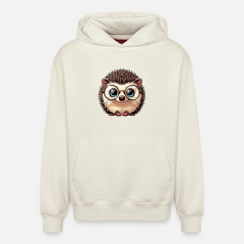 Igel - Relaxed Unisex Organic Hoodie – von SPREAD - Naturweiß