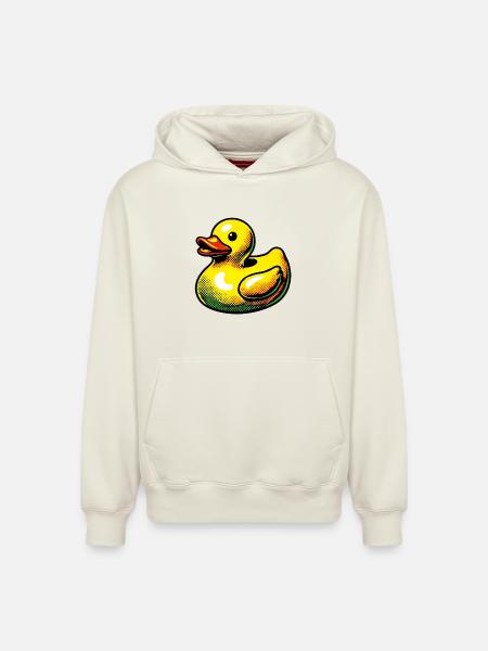 Duckling Duck Duck Duck - Relaxed Unisex Organic Hoodie – by SPREAD - off white