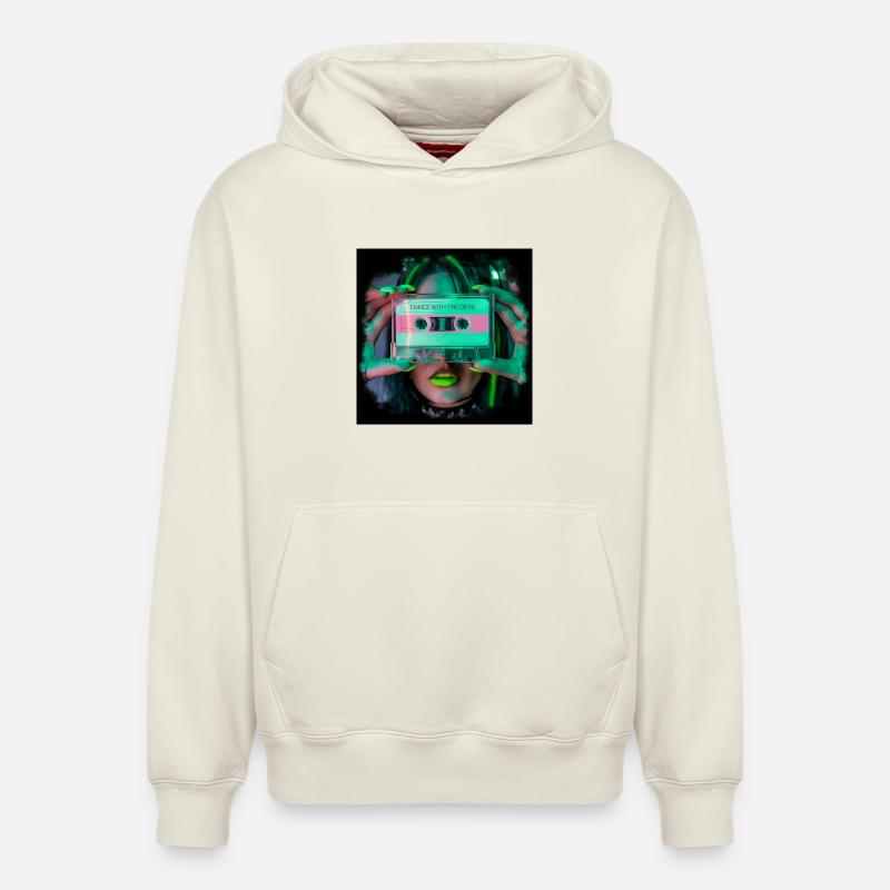 Dance with the Devil - Relaxed Unisex Organic Hoodie – von SPREAD - Naturweiß